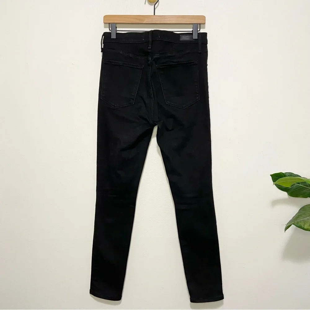 Abercrombie & Fitch The Super Skinny High Rise Black Distressed Jeans